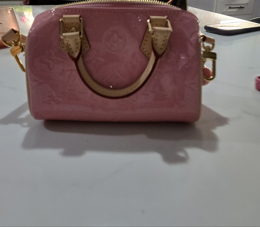 Louis Vuitton Pink Mini Bag with Gold Accents - Picture 4 of 7